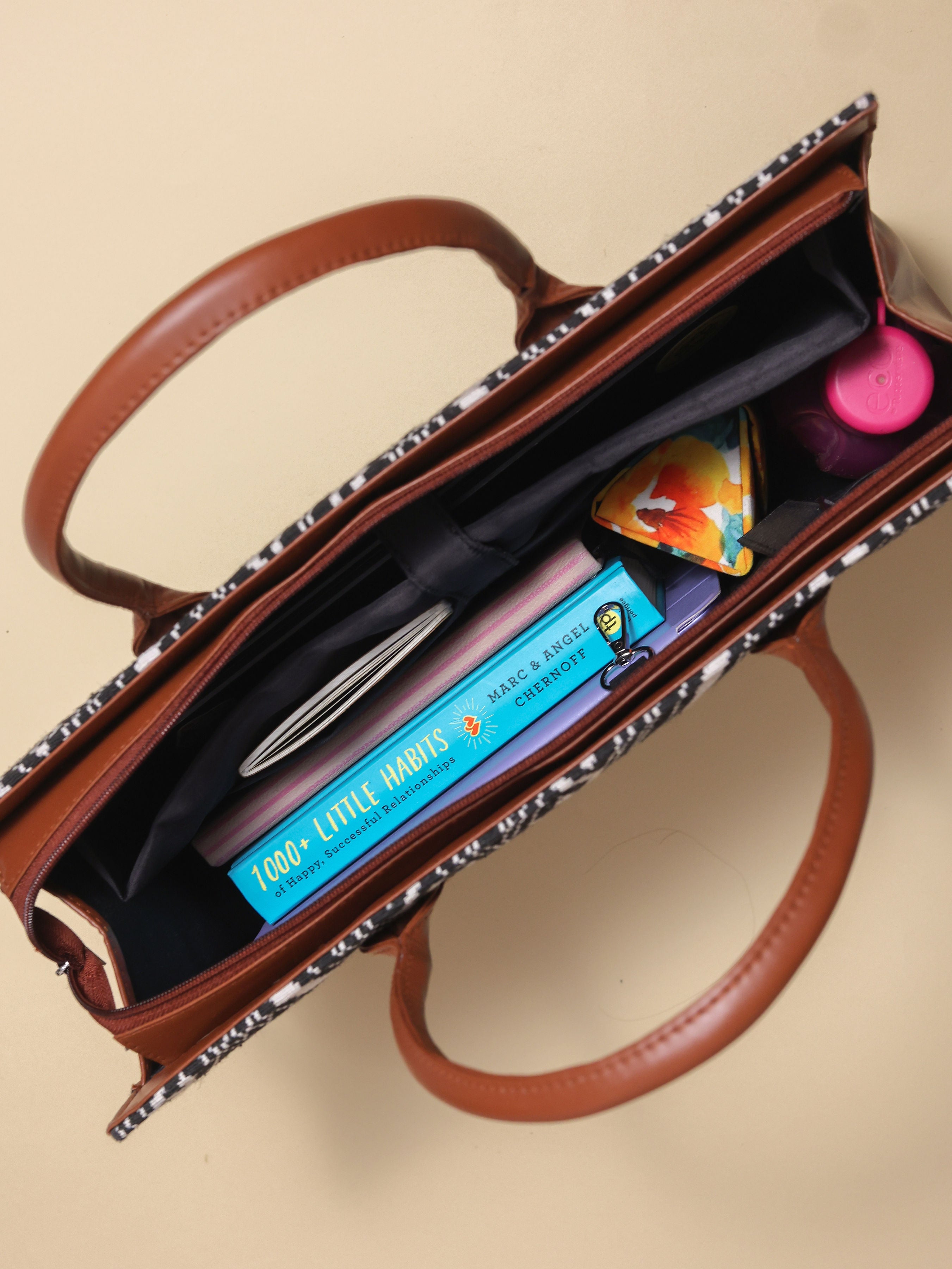 NiceG Black Cherry Tote Bags For Women & Girls